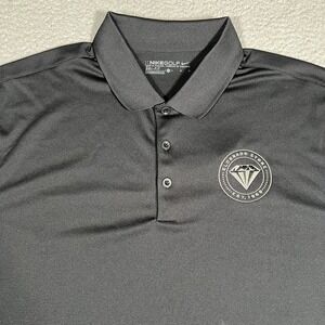 Nike Shirt Mens Large Black Golf Polo Performance Stretch Dri-Fit Casual NWT
